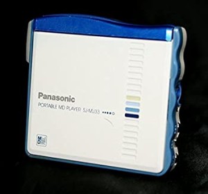 【中古品】Panasonic　パナソニック　SJ-MJ33-A (ブルー)　ポータブルMDプレーヤー　M(中古品)