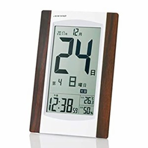 【未使用 中古品】ADESSO(アデッソ) 日めくり電波時計 デジタル 置き掛け兼用 六曜 温度 湿度(中古品)