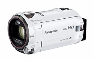 パナソニック HDビデオカメラ W870M ワイプ撮り 50倍ズーム ホワイト HC-W8(中古品)
