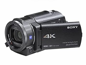 【中古品】SONY 4Kビデオカメラ Handycam FDR-AX30 ブラック 光学10倍 FDR-AX30-B(中古品)