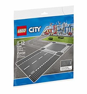 【未使用 中古品】レゴ LEGO シティ ロードプレート 直線+交差点 2枚入り 7280(中古品)