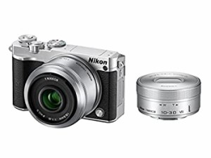 【中古品】Nikon ミラーレス一眼 Nikon1 J5 ダブルレンズキット シルバー J5WLKSL(中古品)