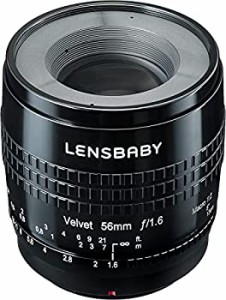 【中古品】Lensbaby ソフトレンズ Velvet 56 56mm F1.6 フジフイルムXマウント ブラッ(中古品)