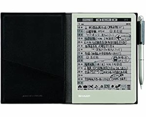 【中古品】シャープ 電子ノート 電子メモ WG-S30-B 手帳機能付き ブラック系(中古品)