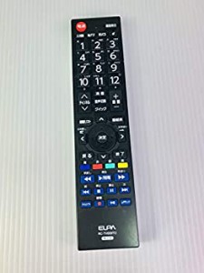 【中古品】エルパ テレビリモコン TOSIBA REGZA 東芝 レグザ専用 RC-TV009TO 黒(中古品)