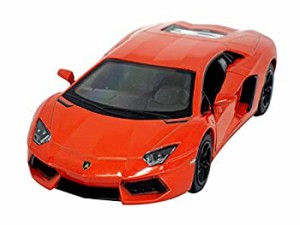 【中古品】KiNSMART 1:38 ランボルギーニ アベンタドール オレンジ ウィンドウボック (中古品)