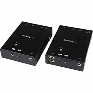 【未使用 中古品】StarTech.com Cat5ケーブル対応HDMIエクステンダー 4ポートUSBハブ付き 最 (中古品)