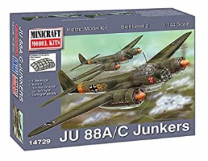 【未使用 中古品】ミニクラフト 1/144 第二次世界大戦 ドイツ軍 ユンカース Ju-88A/C プラモ (中古品)