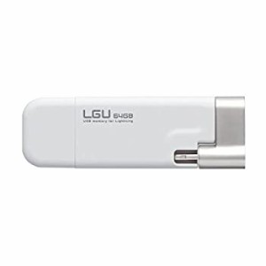 【中古品】ロジテック ライトニング USBメモリ 64GB LMF-LGU264GWH(中古品)