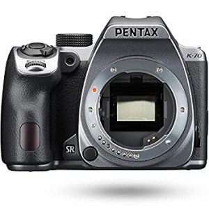 【中古品】PENTAX K-70 ボディ シルバー デジタル一眼レフカメラ 超高感度 2424万画素(中古品)