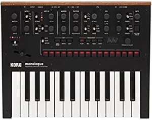 【中古品】KORG モノフォニック アナログ シンセサイザー monologue BK モノローグ ブ(中古品)