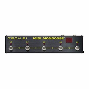 【中古品】TECH21 5スイッチ 128patch MIDI フットコントローラー MIDI MONGOOSE(中古品)