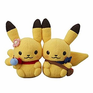 【中古品】ポケモンセンターオリジナル ピカチュウペアぬいぐるみ Pok?mon little ta(中古品)