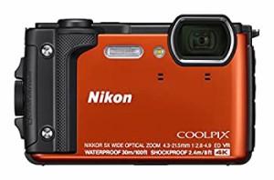 【中古品】Nikon デジタルカメラ COOLPIX W300 OR クールピクス オレンジ 防水(中古品)