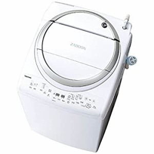【中古品】東芝 タテ型洗濯乾燥機 ZABOON 8kg メタリックシルバー AW-8V6 S(中古品)