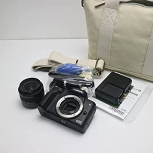 【中古品】キヤノン EOS Kiss M 【EF-M15-45 IS STM レンズキット】 (ブラック/ミラー(中古品)