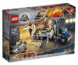 【中古品】LEGO ジュラシック・ワールド T-レックスの輸送 75933 恐竜プレイセット お(中古品)