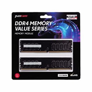 【未使用 中古品】CFD販売 Panram デスクトップPC用 メモリ DDR4-2400 (PC4-19200) 8GB×2枚 (中古品)