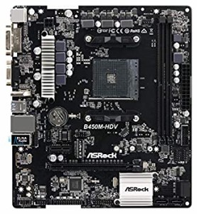 【中古品】ASRock AMD B450チップ搭載 Micro ATX マザーボード B450M-HDV(中古品)