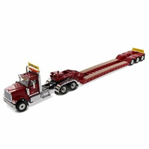 【未使用 中古品】International HX520 Tandem Tractor Red XL 120 Lowboy Trailer 1/50 Diec(中古品)