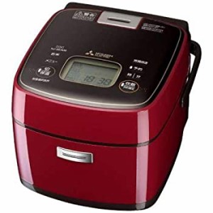 【中古品】三菱 IHジャー炊飯器（3.5合炊き） ミラノレッドMITSUBISHI 備長炭 炭炊釜 (中古品)