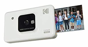【中古品】KODAK インスタントカメラプリンター C210 ホワイト 1000万画素 Bluetooth (中古品)