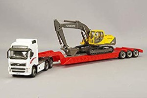 【未使用 中古品】Cararama/カララマ ボルボ FH12 ショベルカー EC210 積載 1/87スケール 185(中古品)