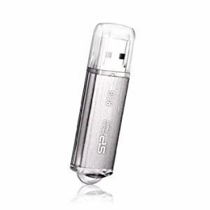 【中古】シリコンパワー USB2.0 Ultima-II I-Series 8GB メタル型 シルバー 永久保証 SP008GBUF2M01V1S