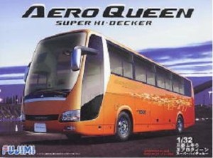 【中古】フジミ模型 1/32 観光バス NO. 16 三菱ふそう エアロクィーン カタログモデル BUS16