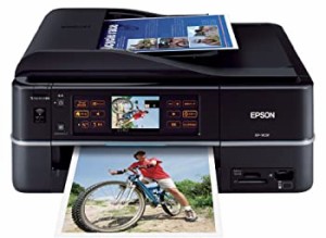 【中古】EPSON Colorio インクジェット複合機 EP-903F 有線・無線LAN標準搭載 カンタンLEDナビ搭載 FAX搭載 前面二段給紙カセット 自動両