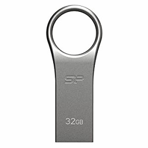 【中古】シリコンパワー USBメモリ 32GB USB2.0 防水 防塵 耐衝撃 亜鉛 合金デザイン Firma F80 SP032GBUF2F80V1S