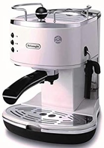 【中古】デロンギ(DeLonghi)アイコナ コレクション エスプレッソ・カプチーノメーカー ホワイト ミルク泡立て手動 ECO310W