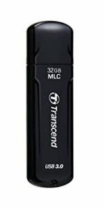 【中古】Transcend USBメモリ 32GB USB 3.0 キャップ式 ブラック TS32GJF750K