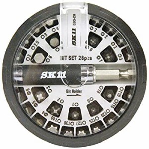 【中古】(未使用･未開封品)SK11 差替えビットセット コンパクトケース入り 28PCS EBS-28