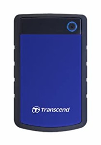 【中古】Transcend ポータブルHDD 1TB 【PS5/PS4 メーカー動作確認済】 耐衝撃 USB3.1 Gen1 3年保証 TS1TSJ25H3B(ブルー)