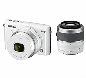【中古】Nikon ミラーレス一眼 Nikon1 S2 ダブルズームキット ホワイト S2WZWH