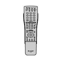 【中古】シャープ 液晶テレビ用リモコン RRMCGB046WJN6(0126380058)