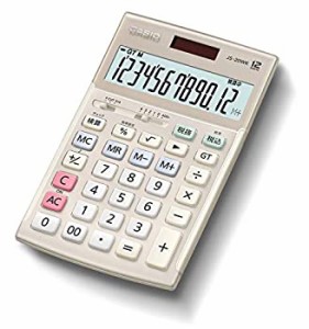 【中古】カシオ 本格実務電卓 12桁 検算機能 グリーン購入法適合 ジャストタイプ ゴールド JS-20WK-GD