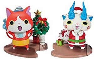 【中古】妖怪ウォッチ クリスマス Xmas フィギュア 【 ジバニャン&コマさん 】 全2種類セット