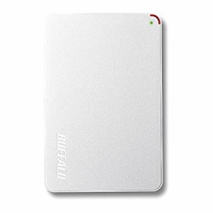 【中古】BUFFALO 2.5インチ(ポータブル) 外付けHDD 500GB ホワイト HD-PCF500U3-WE