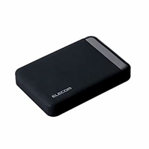 【中古】エレコム HDD ポータブルハードディスク 2TB USB3.0 テレビ録画対応 かんたん接続ガイド付き 静穏設計 SeeQVault ブラック ELP-Q