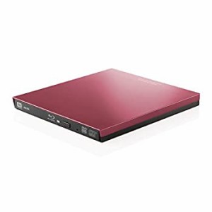 【中古】ロジテック ブルーレイドライブ 外付け Blu-ray UHDBD USB3.0対応 再生 編集 書込ソフト付 レッド LBD-PVA6U3VRD