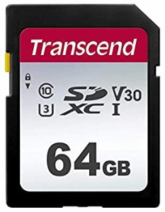 【中古】Transcend SDカード 64GB UHS-I U3 V30 対応 Class10 (最大転送速度95MB/s) 5年保証 TS64GSDC300S-E【Amazon.co.jp限定】