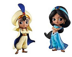 【中古】(未使用・未開封品)Q posket Disney Characters -Aladdin Prince Style-Jasmine Princess Style-アラジン＆ジャスミン 通常カラ
