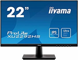 【中古】マウスコンピューター iiyama モニター ディスプレイ XU2292HS-B1(21.5型/1920×1080/IPS方式ノングレア/狭額縁フレームレス/広