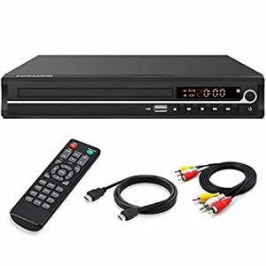 【中古】(未使用・未開封品)Foramor DVDプレーヤー HDMI DVDプレーヤー テレビ対応 1080P フルHD HDMIケーブル付き リモコン USB入力リー