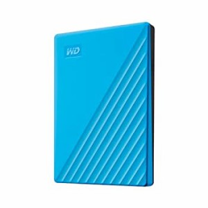 【中古】(未使用･未開封品)WD ポータブルHDD 2TB USB3.0 ブルー My Passport 暗号化 パスワード保護 外付けハードディスク / 3年保証 WD