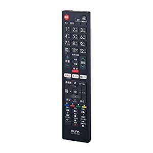 【中古】エルパ (ELPA) テレビリモコン シャープ用 (RC-TV019SH) テレビ リモコン 汎用/設定不要 ブラック