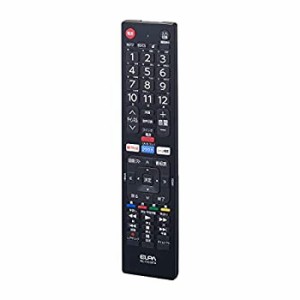 【中古】(未使用・未開封品)エルパ (ELPA) テレビリモコン 東芝用 (RC-TV019TO) テレビ リモコン 汎用/設定不要 ブラック