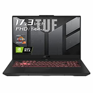 【中古】ASUS ゲーミングノートPC TUF Gaming A17 FA707RC ( RTX3050 AMD Ryzen7 6800H 16GB 512GB 17.3型 FHD 144Hz ) FA707RC-R76R3050